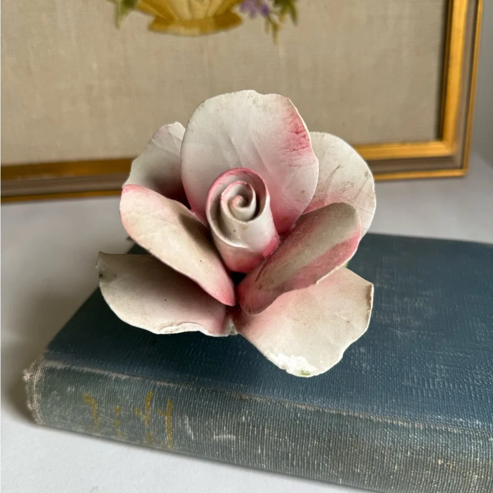 Italian porcelain rose
